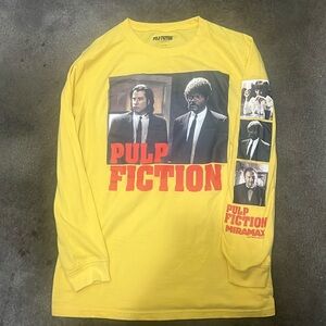 🎬 Pulp Fiction movie shirt long sleeves size Large EUC
